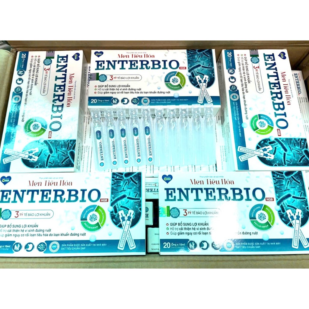 Men tiêu hóa Enterbio HGB Men tiêu hoá  bổ sung lợi khuẩn cân bằng vi khuẩn đường ruột tiêu hóa tốt 