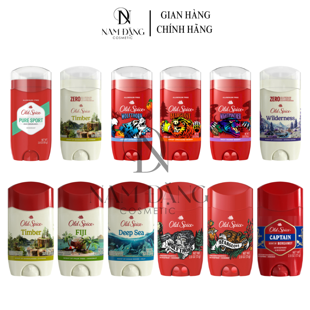 Lăn Khử Mùi Old Spice 85g-73g nhiều mùi hương