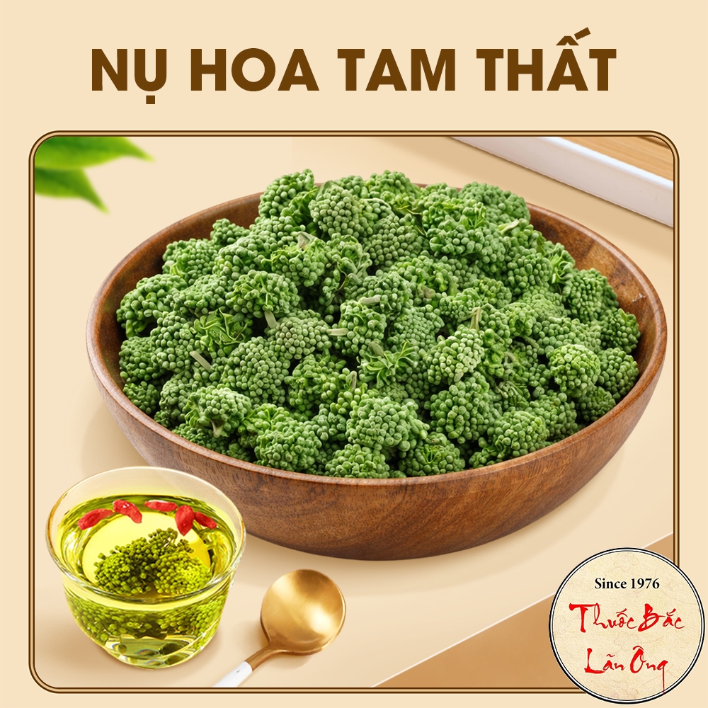 Nụ hoa tam thất bao tử 1kg (Trà nụ hoa tam thất hữu cơ, xanh, đẹp)