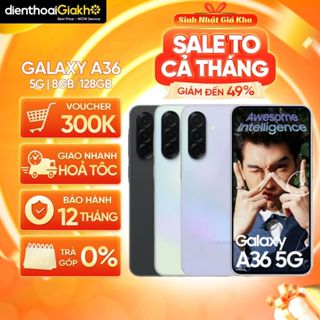 Điện Thoại Samsung Galaxy A36 5G 8GB/128GB Chính Hãng, Bảo Hành 12 Tháng