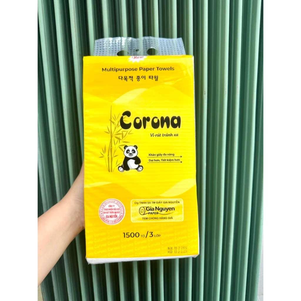 Giấy rút Corona treo tường 1500 tờ