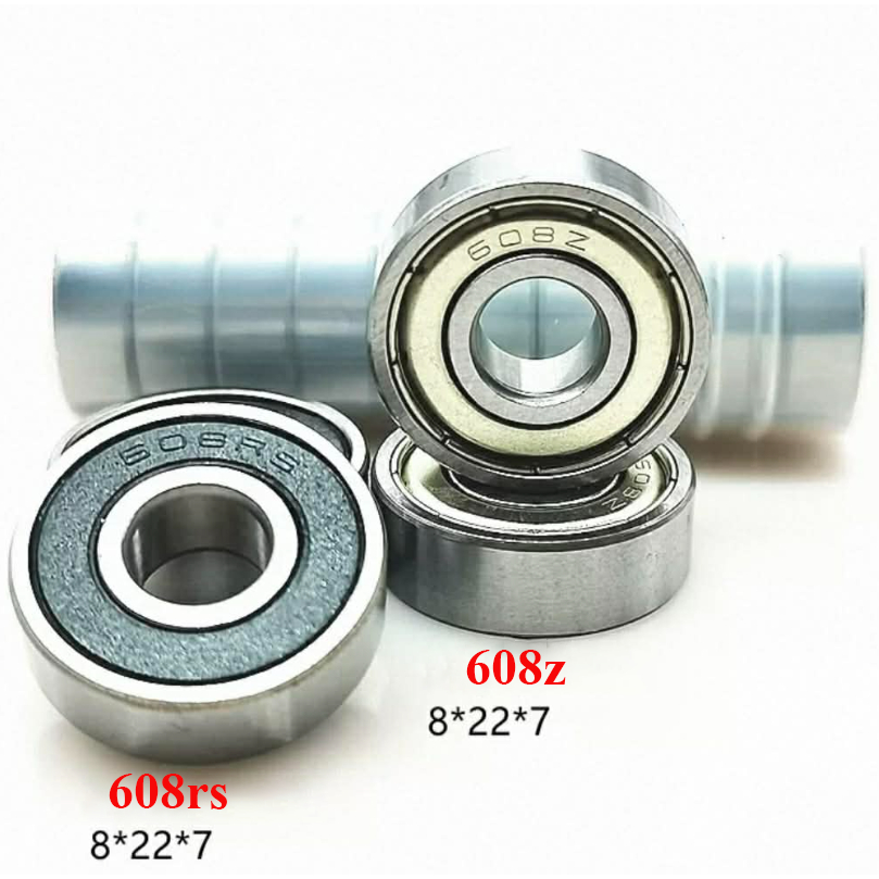 Vòng bi 608Z/608RS 8x22x7mm – Bạc đạn thép chịu lực, bền bỉ, dùng cho motor, trượt, bánh xe