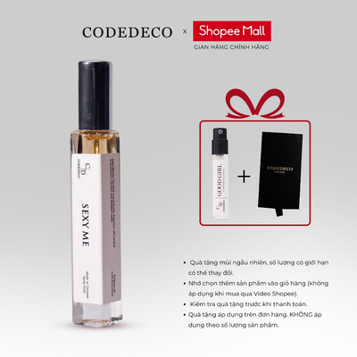 Tinh dầu nước hoa nữ CODEDECO Sexy Me 10ml dạng xịt - Gợi cảm, Ấp áp