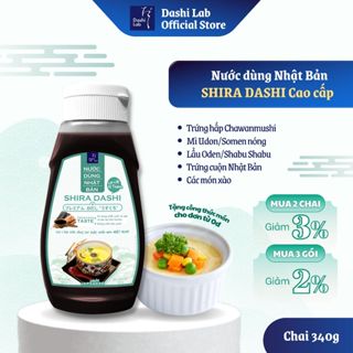 Nước Dùng SHIRA DASHI Nhật Bản Cao Cấp Tự Nhiên Từ Tảo Bẹ Và Các Loại Cá Biển DASHI LAB Chai 320g
