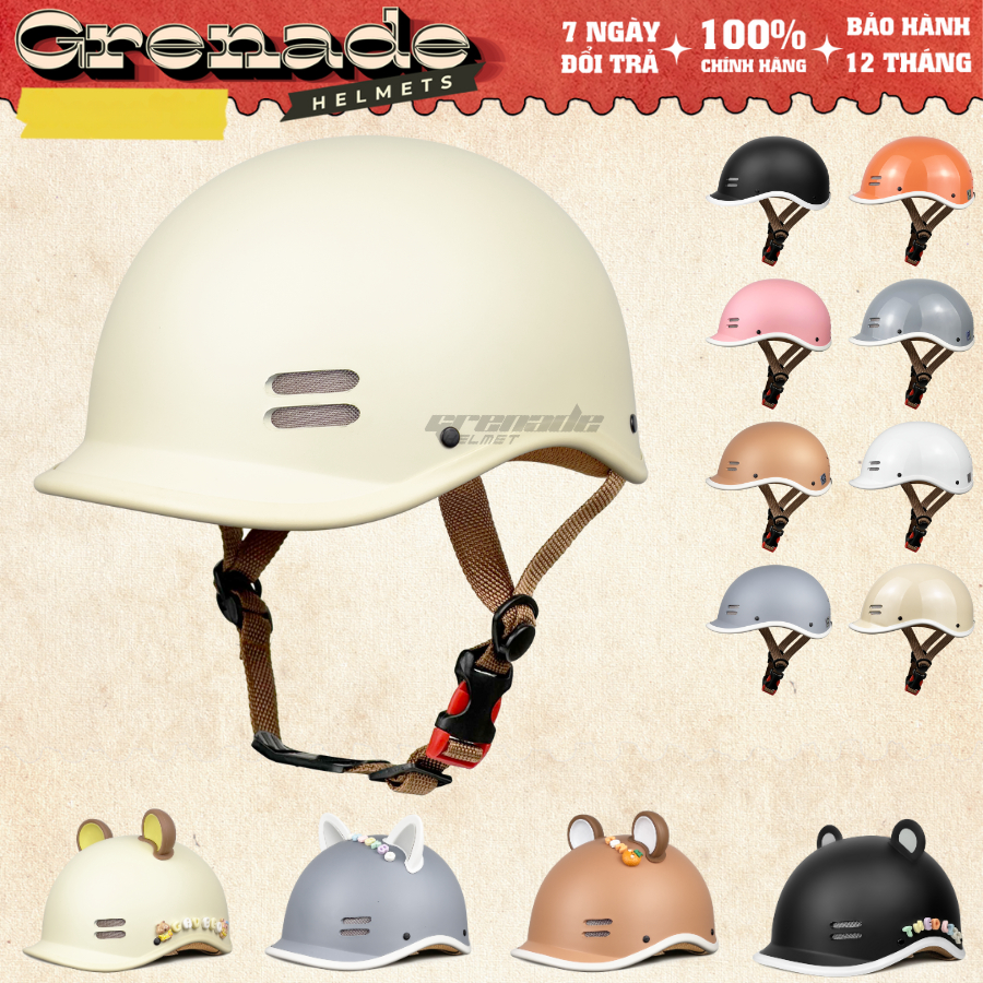 Nón Bảo Hiểm Cá Heo VARO Phù Hợp Cho Nam Và Nữ Đủ Màu Cao Cấp - Hàng Đạt Chuẩn Đi Xe Máy