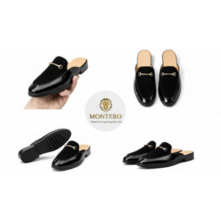 Giày sục nam , Da Bóng Phối Da Lộn – Dễ Phối Đồ, Thời Trang Trẻ Trung