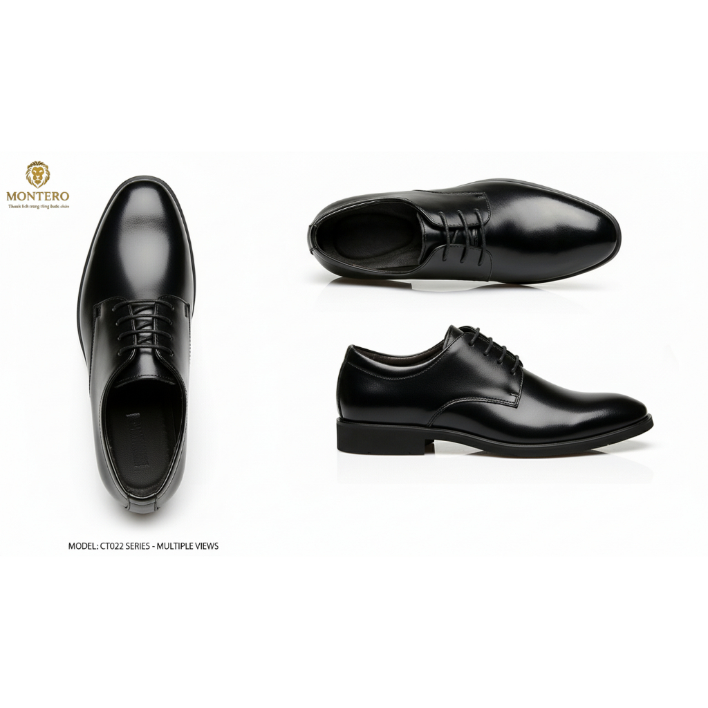 Giầy tây nam dây buộc | dây buộc công sở da mềm phong cách lịch lãm |HM04
