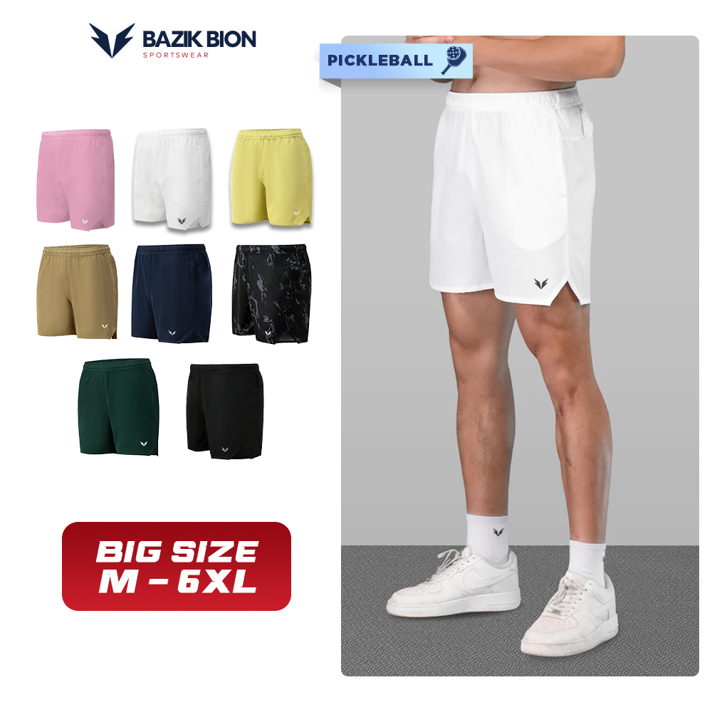 Quần Short Pickleball BAZIK Wings 6 Inch Techdry Thoáng khí, Thoải mái Vận động, Thể thao