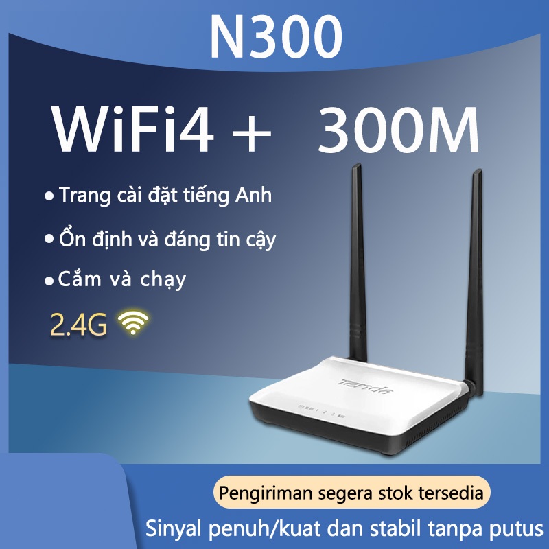 Hàng cũ Thiết bị mạng Router WiFi Tenda N300 300Mbps chính 2 ăn ten râu