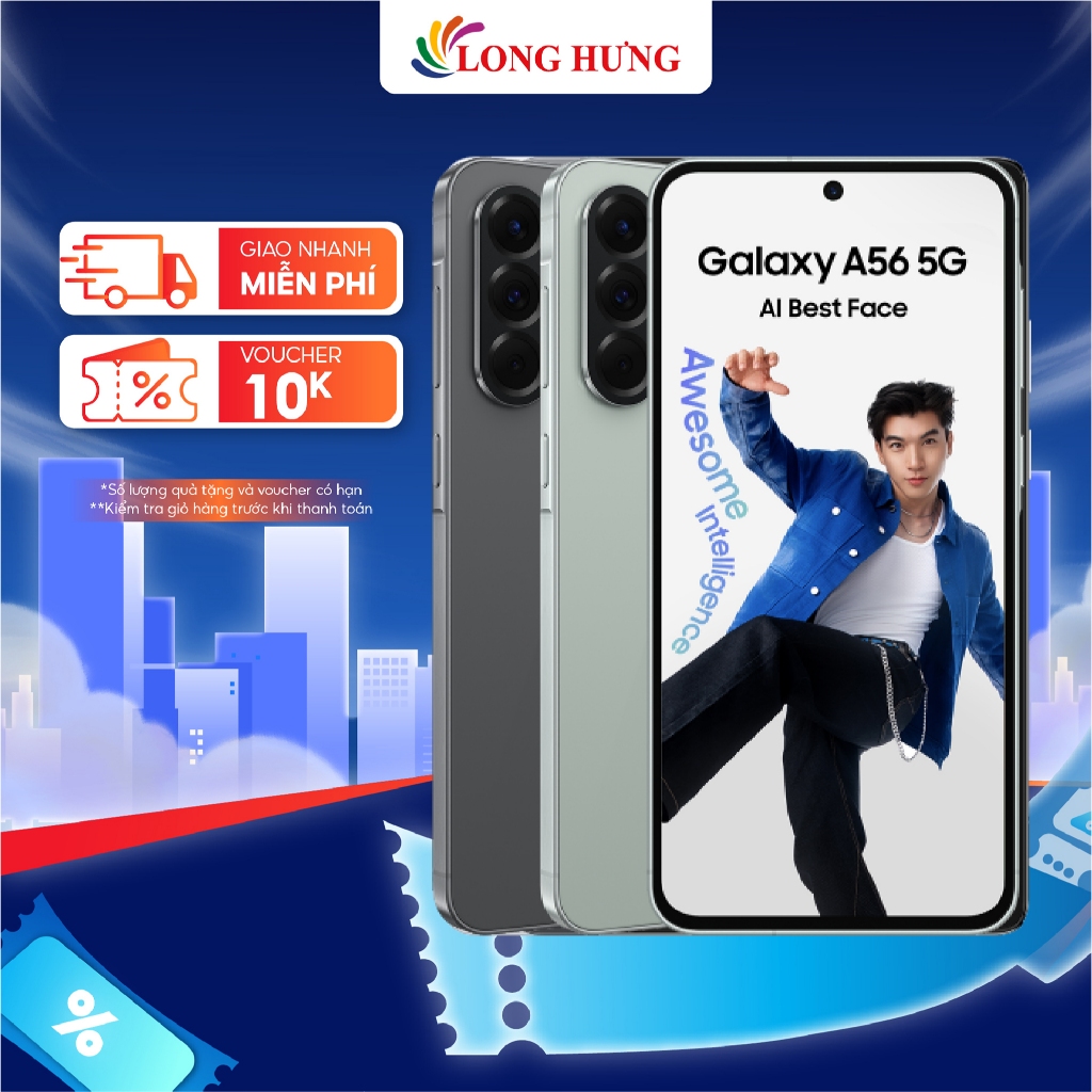 Điện thoại Samsung Galaxy A56 5G - Hàng chính hãng