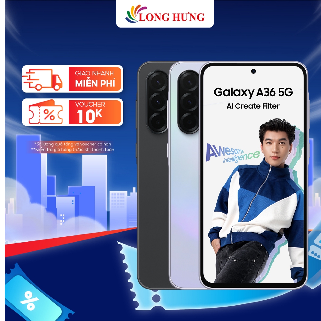 Điện thoại Samsung Galaxy A36 5G - Hàng chính hãng