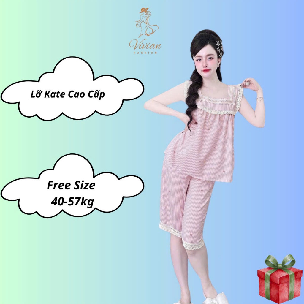 Lỡ Kate Cao Cấp viền ren. Free size 40-58kg