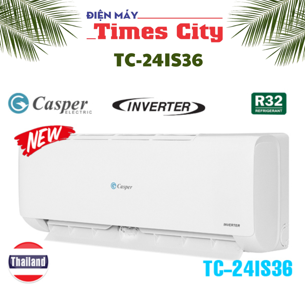 Điều hòa Casper 1 chiều inverter 24000BTU TC-24IS36(I/O)