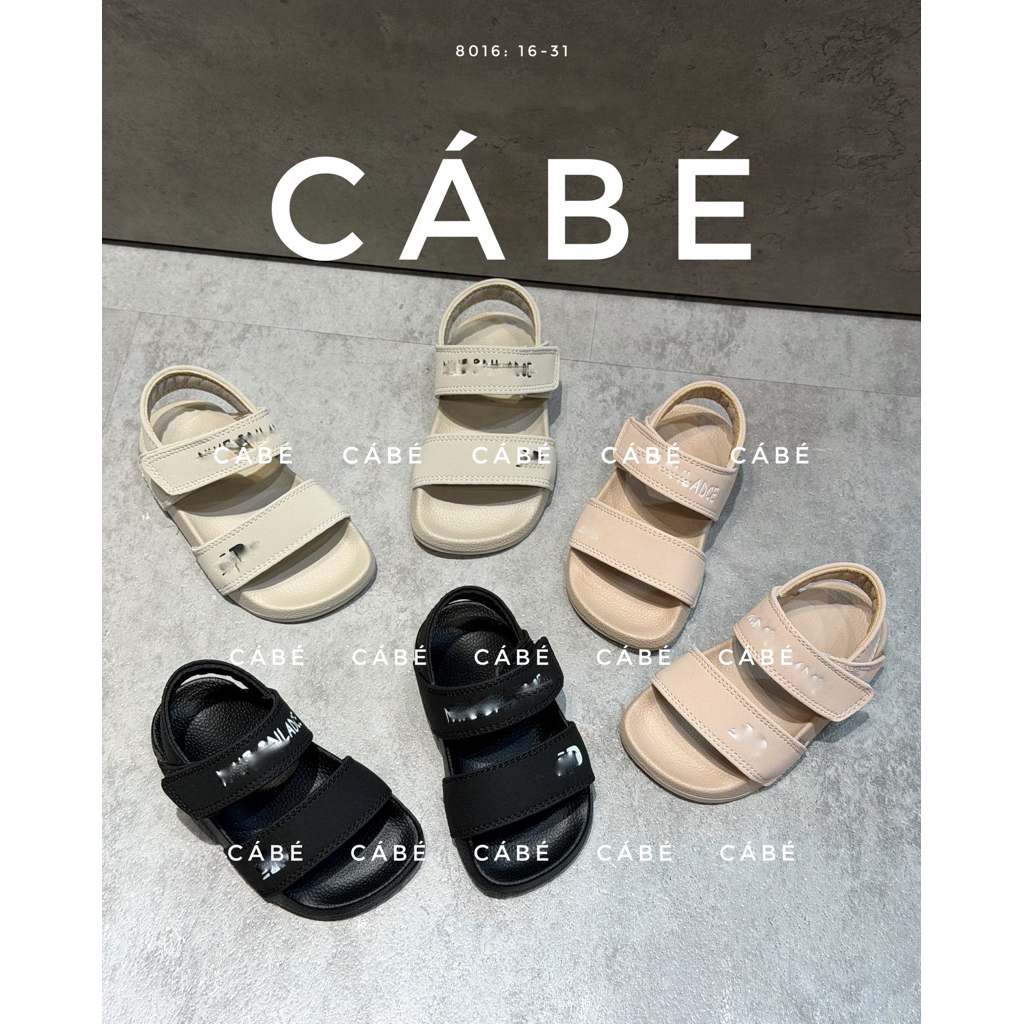 Sandal N Blen cho bé yêu, sandal siêu nhẹ quai trơn Hồng Đen Ghi CB8016