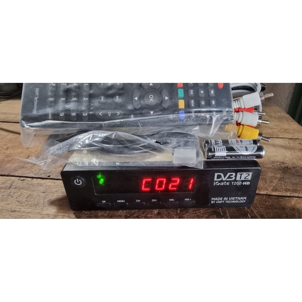 Đầu thu mặt đất icate T202-HD DV3 T2 VNPT Technology đầu củ đã lâu còn sài ok thu đài full HD rỏ nét