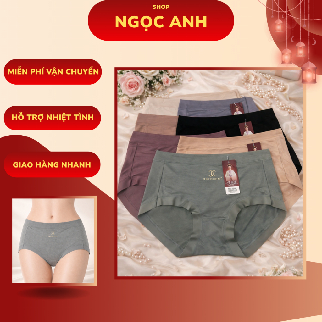 Combo Quần Lót Nữ Cotton Lạnh BigSize Cao Cấp Co Giãn Mềm Mịn Không Lộ Viền Khi Mặc 6866