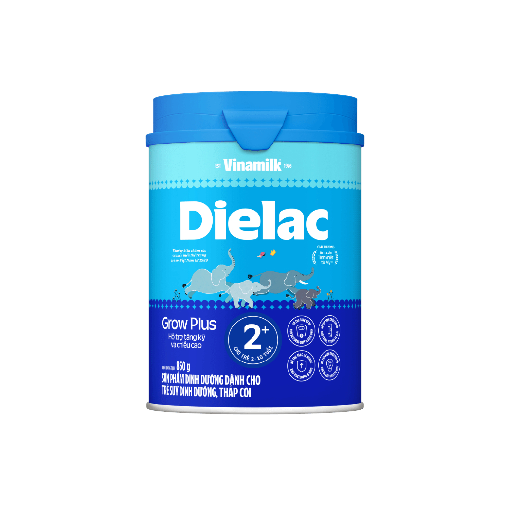 Sữa bột Dielac Growplus 2+ sữa non 850g