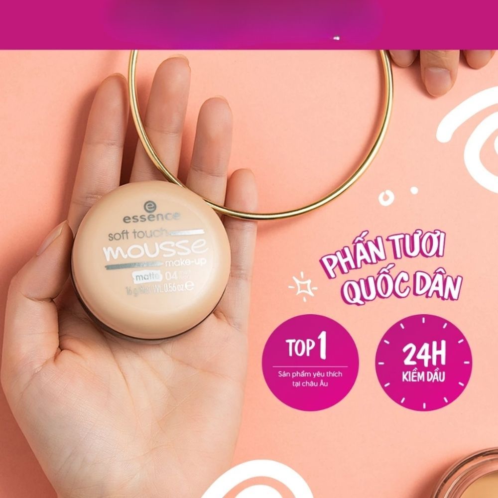 Ảnh 3 của Phấn nước và phấn tươi Essence nâng tone kiềm dầu che khuyết điểm chất kem mỏng nhẹ tệp vào da