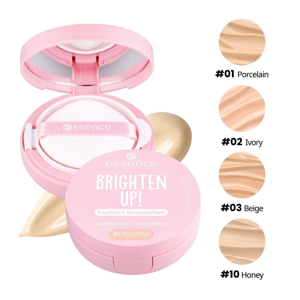 Ảnh 5 của Phấn nước và phấn tươi Essence nâng tone kiềm dầu che khuyết điểm chất kem mỏng nhẹ tệp vào da