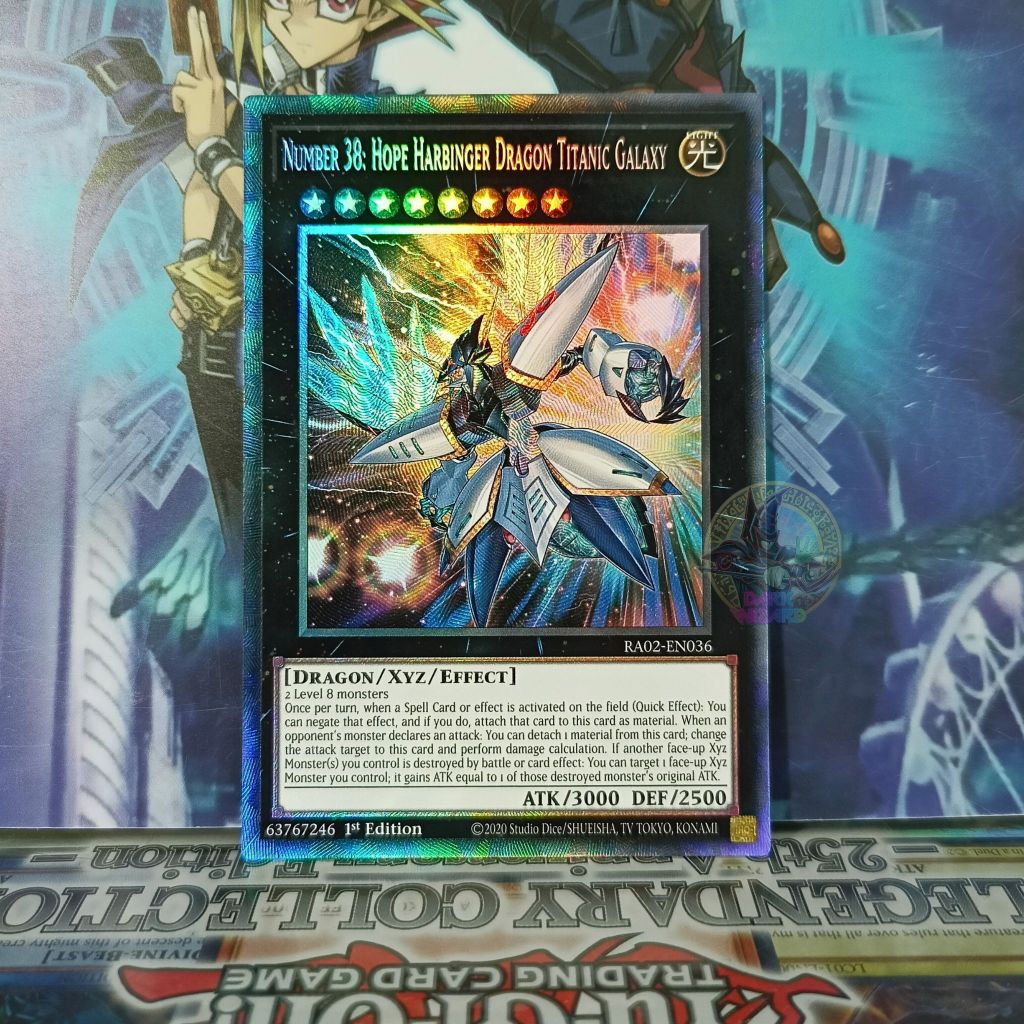 Number 38: Hope Harbinger Dragon Titanic Galaxy – RA02-EN036 – Prismatic Collector's Rare [Thẻ bài Y