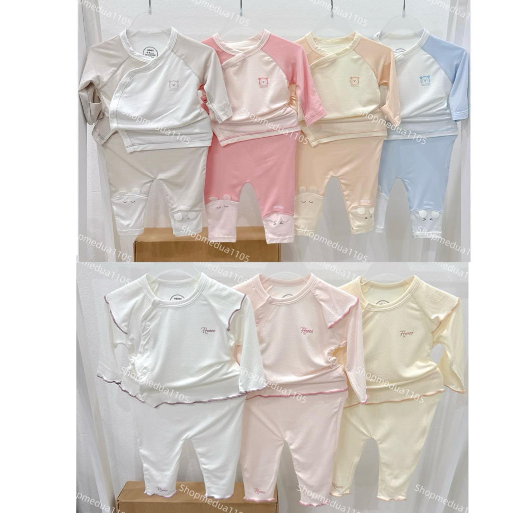 [HONEE] Bộ sơ sinh cài chéo honee size sơ sinh