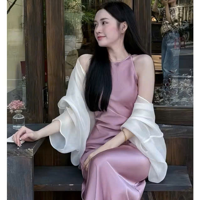Áo choàng tơ - áo khoác vai chất liệu tơ lụa freesize 39kg đến 60kg KINI-Style. | BigBuy360 - bigbuy360.vn