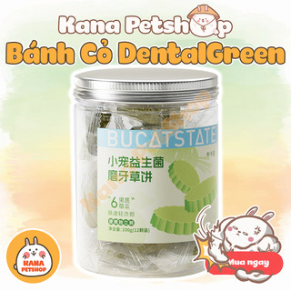 Bánh Mài Răng DentalGreen Bucatstate . Bánh Cỏ Thảo Mộc Mài Răng Lợi Khuẩn, Hỗ Trợ Tiêu Hóa Hamster