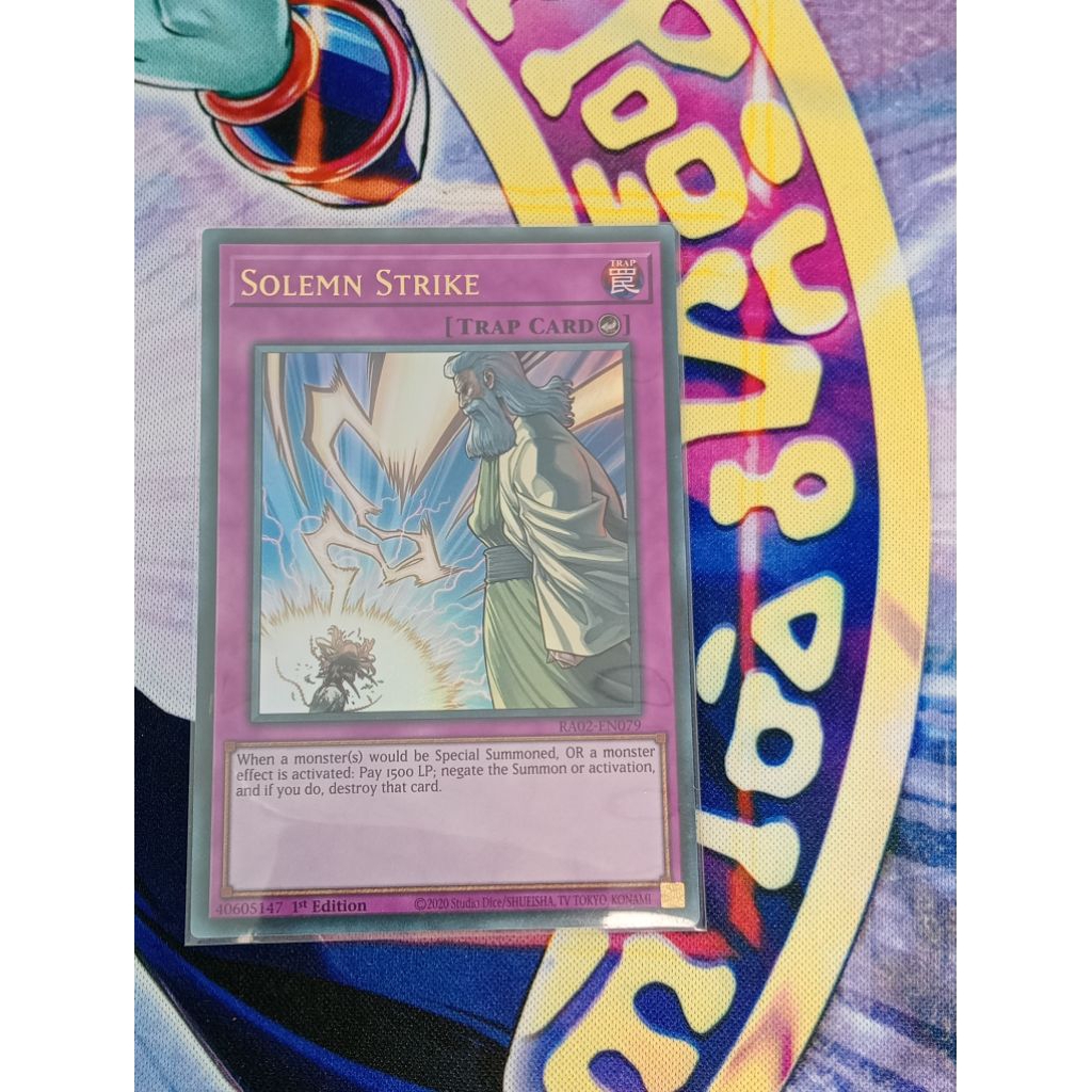 Thẻ Bài Yugioh| Solemn Strike - RA02-EN079 - Ultra Rare 1st Edition