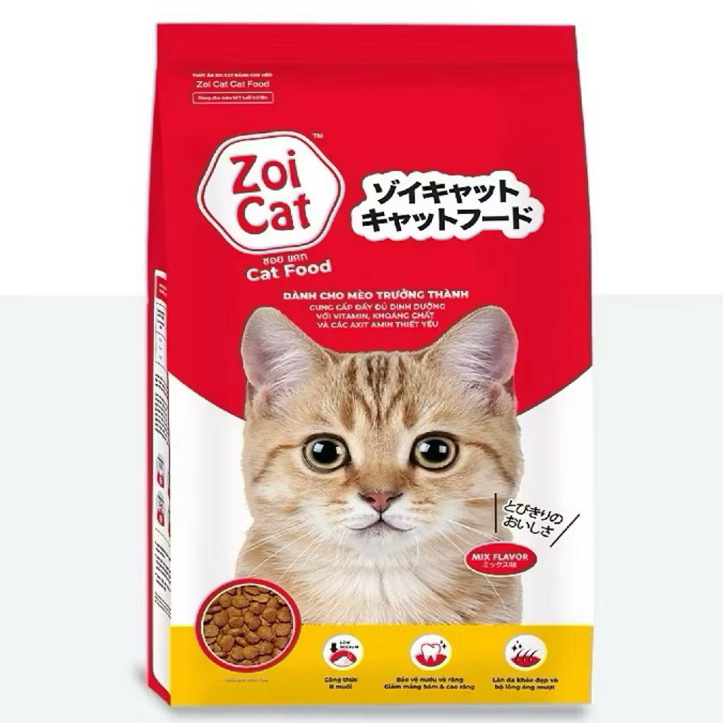 Thức ăn cho mèo zoi cat 1kg- hạt cho mèo zoi cat 1kg Oanhmew