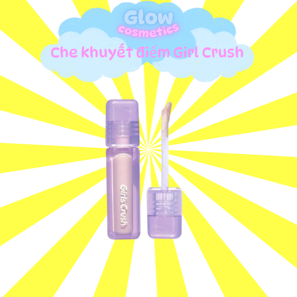[GIRLS CRUSH] Kem Làm Sáng Che Khuyết Điểm Girls Crush Matte Velvet Concealer Mỏng Mịn 8g