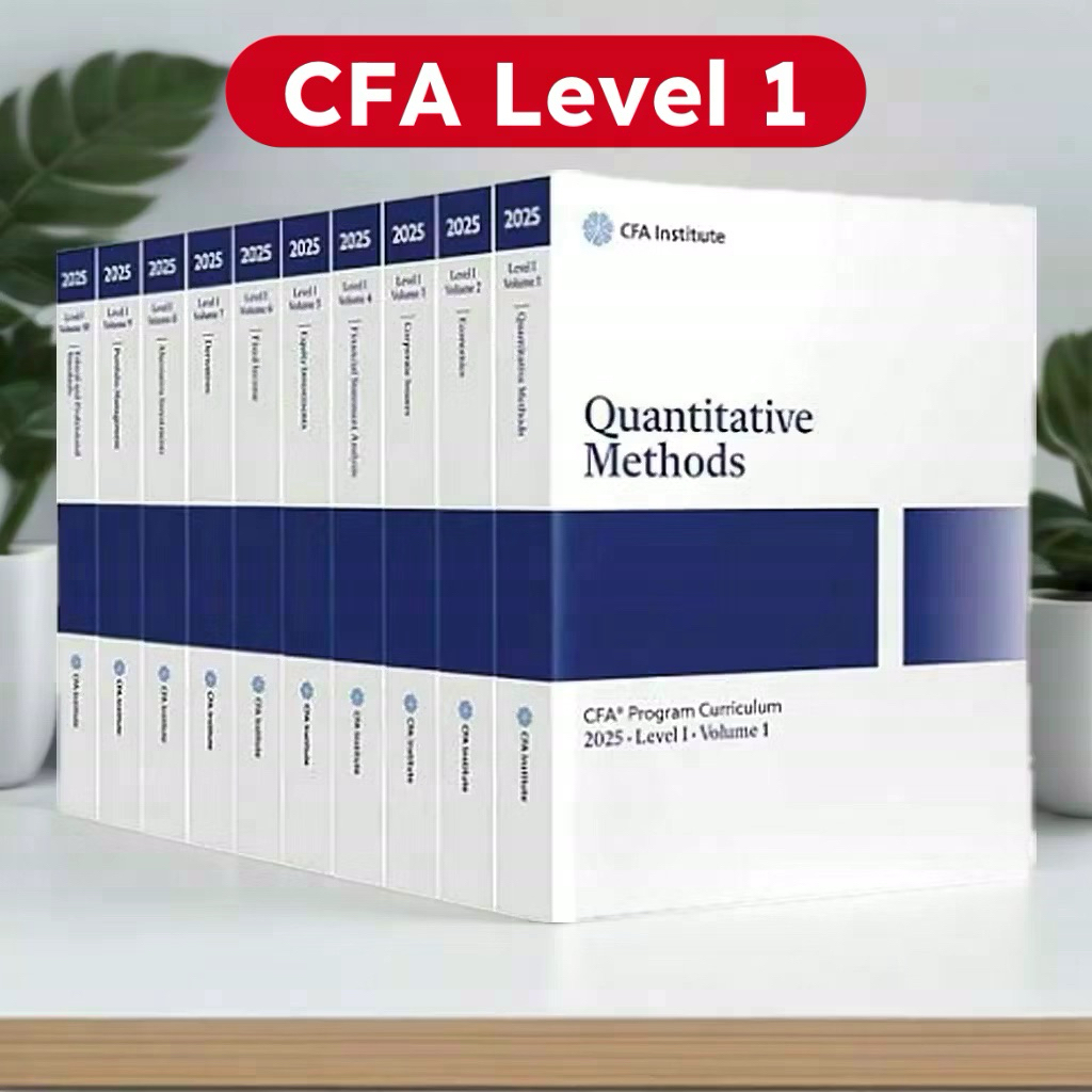 2025 CFA Program Curriculum Level 1 (10 bộ) - Giấy in nhiệt 5Mart