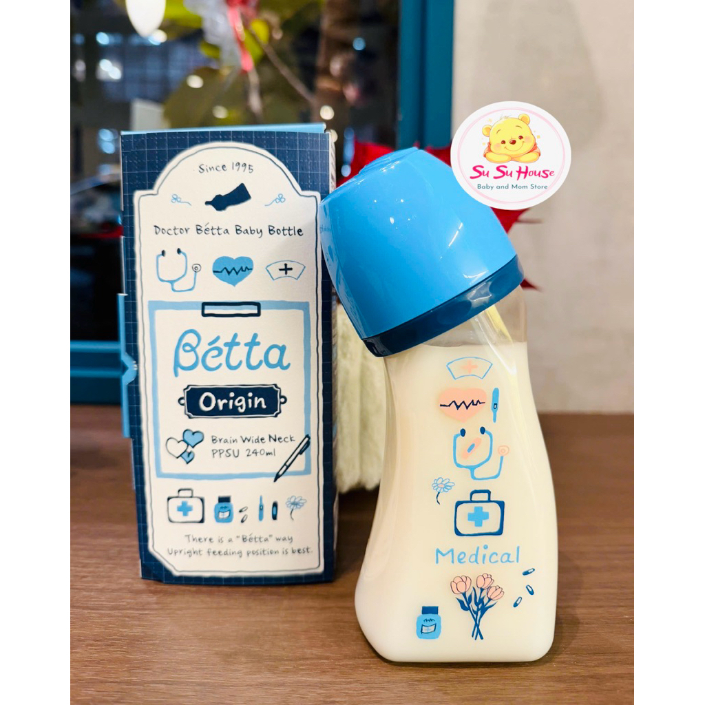 [SẴN] Bình Sữa / Bình BETTA Cổ Rộng 160ml, 240ml mẫu mới 2025