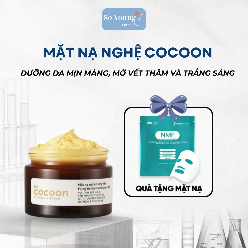 Mặt Nạ Cocoon: Mask Bí Đao , Mask Nghệ Sáng Da, Mờ Vết Thâm 30ml - 100ml