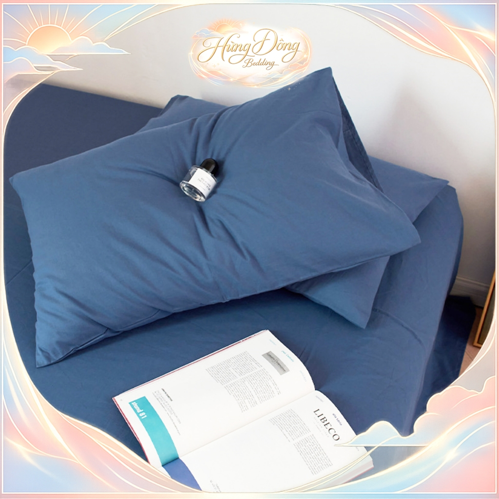 Vỏ Gối Đầu Cotton Tici Cao Cấp Không Bai Xù Vỏ Gối Nằm 35x50 45x65 50x70 Mềm Mịn Thoáng Mát