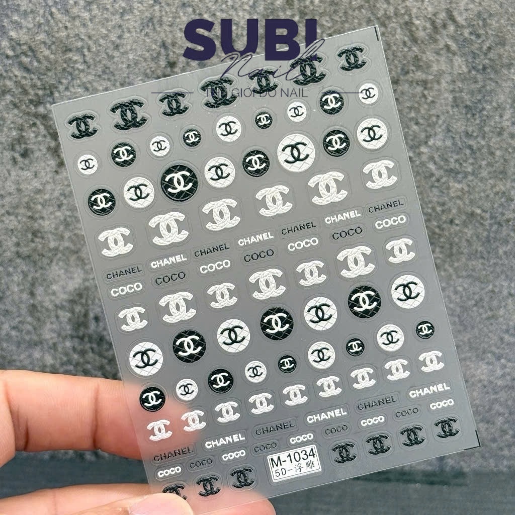 Sticker lụa dán móng, sticker nail, miếng dán móng tay 5D nail sticker cao cấp