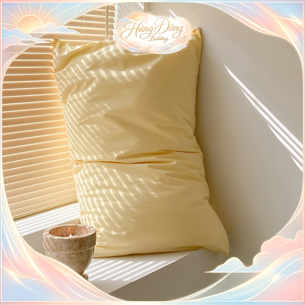 Áo Gối Nằm Cotton Tici Cao Cấp Chuẩn Khách Sạn Bao Gối 45x65 50x70 Mềm Mịn Thấm Hút