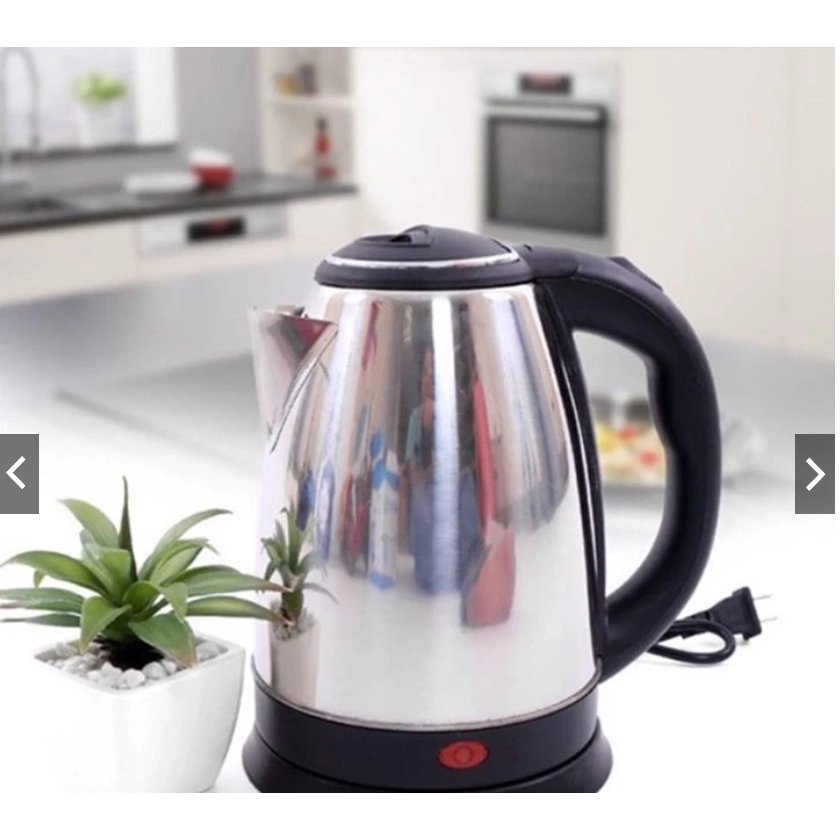 Ấm đun nước siêu tốc INOX 1,8L Electric Kettle sôi nhanh tự ngắt [ MUA LẺ GIÁ SỈ ]