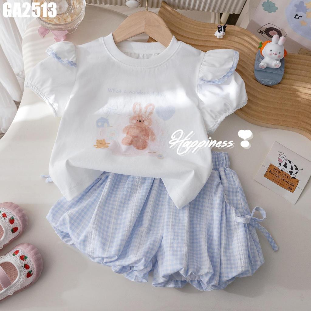 Set Đồ Bộ Áo Sát Nách Quần Đùi Bí Cho Bé Gái 1-7 Tuổi MINTSCLOSET Quảng Châu - GA2321 GA2507