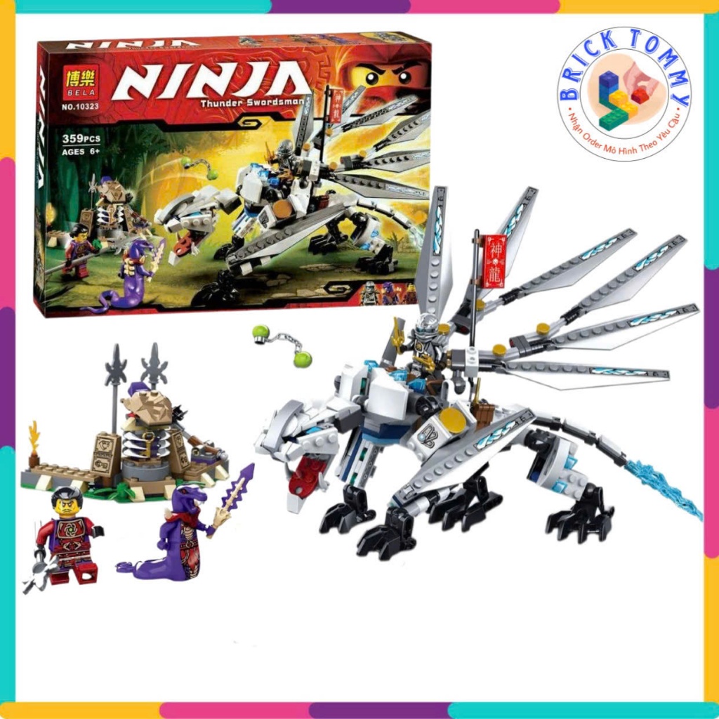 Đồ chơi lắp ráp Ninjago rồng Titanium của Zane season 4 10323 | 359 chi tiết