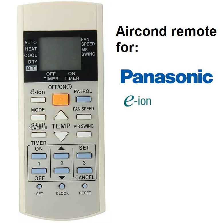 Remote Điều Hòa Panasonic Eion Thay Thế - Hàng Loại 1 Nhạy Bền - Tặng Pin