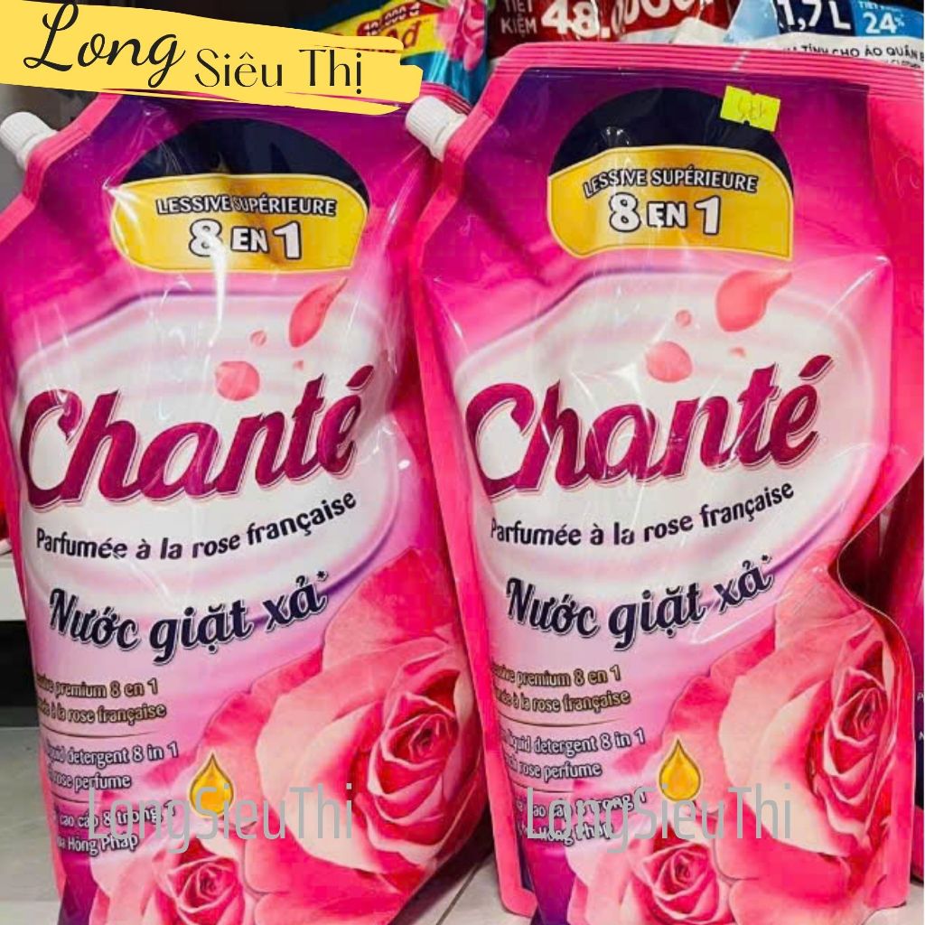 2 Túi Nước Giặt Xả Chanté Cao Cấp 8 Trong 1.