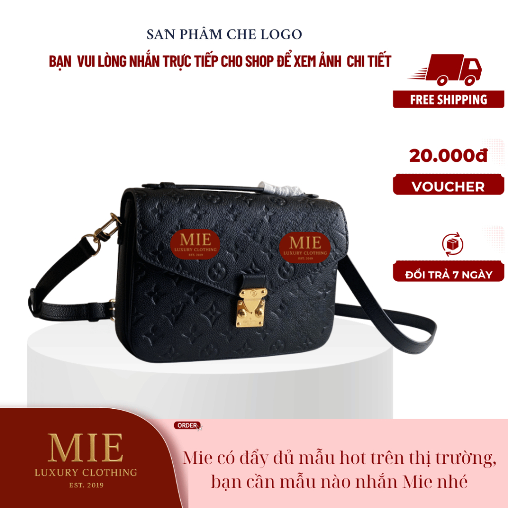 | 𝐌𝐈𝐄 - 𝐋𝐔𝐗𝐔𝐑𝐘 𝐁𝐀𝐆  | TÚI XÁCH DA POTCHETTE METIS N sz 24cm