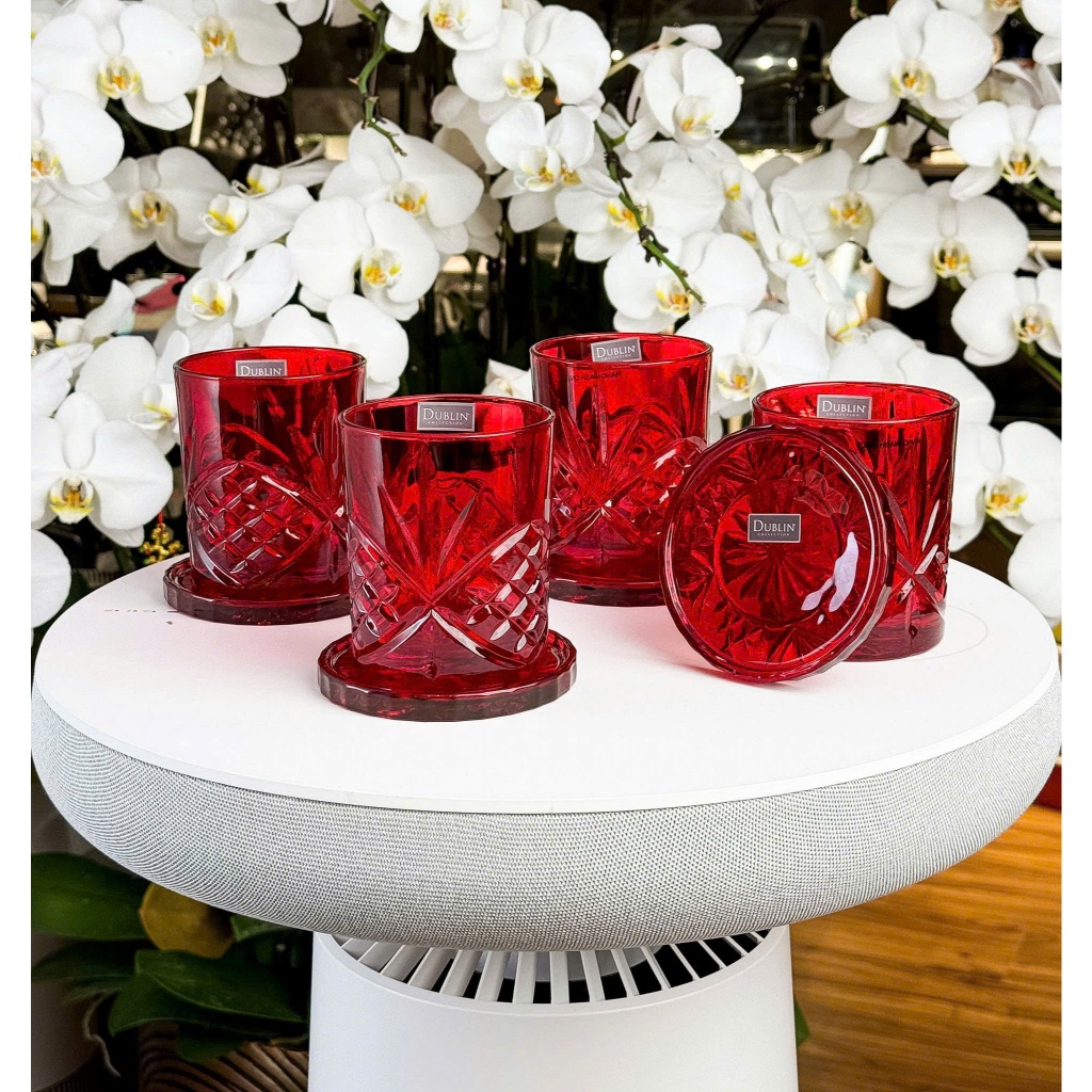Trụ DUBLIN + 4 lót ly+ 4 cốc DUBLIN