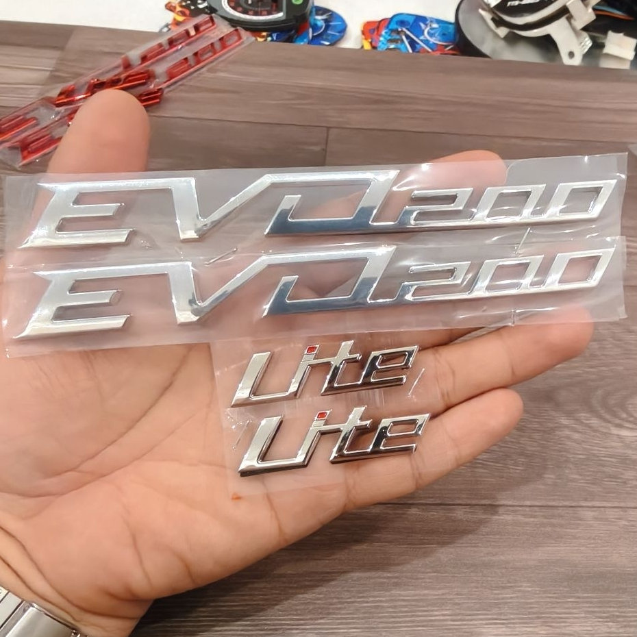 Tem chữ nổi dán xe máy điện VinFast EVO200 Lite nhựa cứng tráng gương như tem ZIN