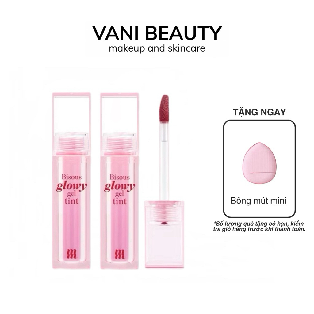 Son bóng Merzy Bisous Glowy Gel Tint 4g căng mọng