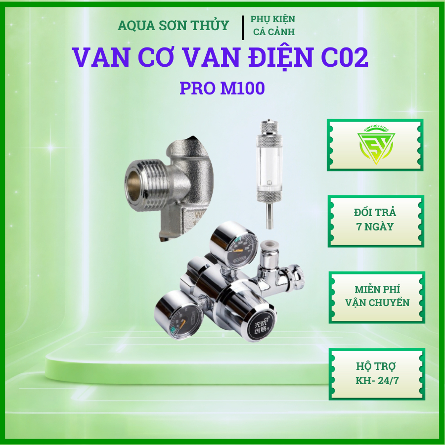Van cơ Van điện C02 - PRO M100 INOX 316 Siêu đẹp