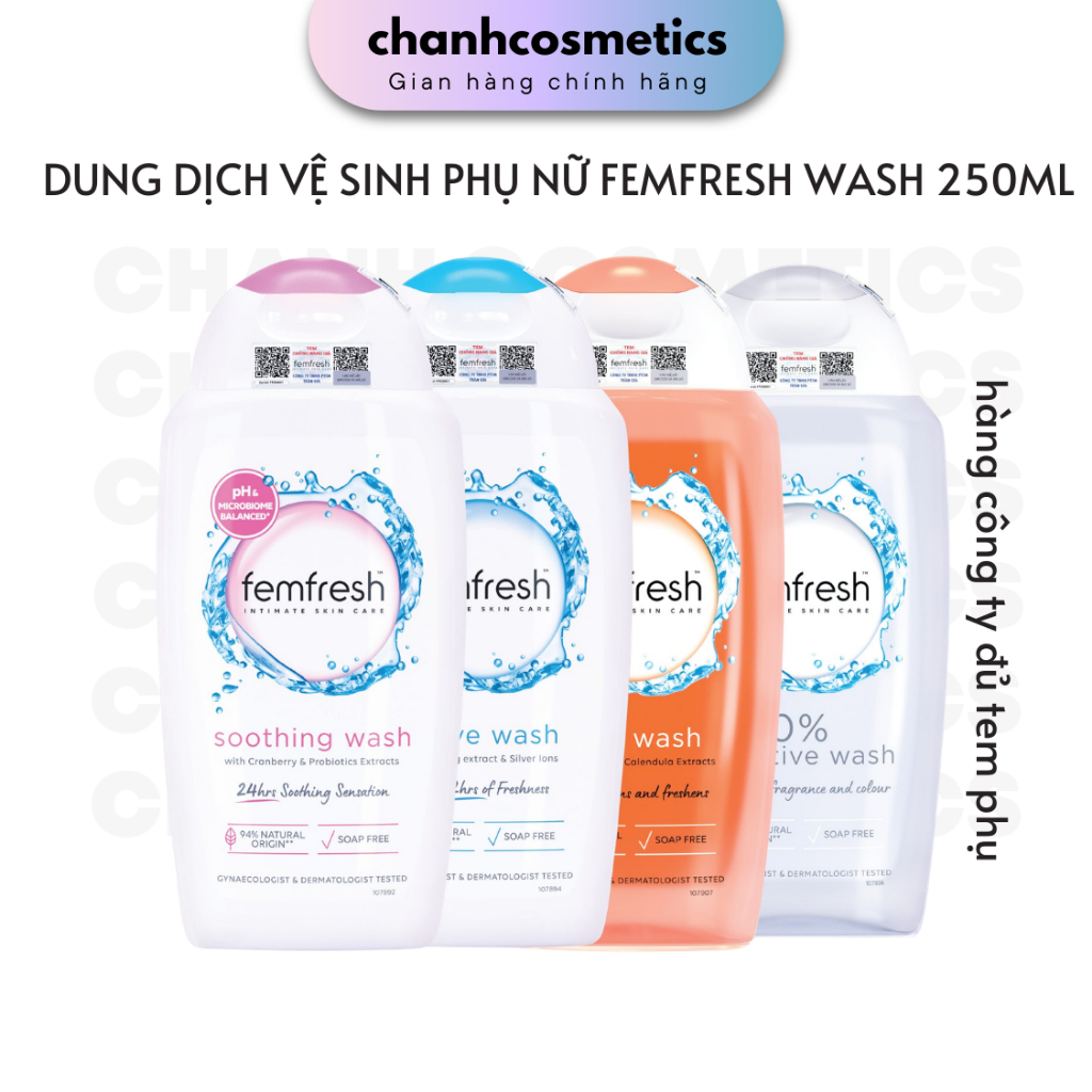 Dung Dịch Vệ Sinh Phụ Nữ Femfresh 250ML CHANH COSMETICS