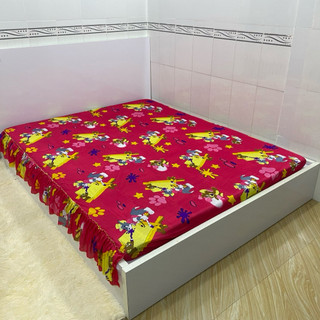 Ga nệm thun lạnh 1m6x2m có rèm phủ