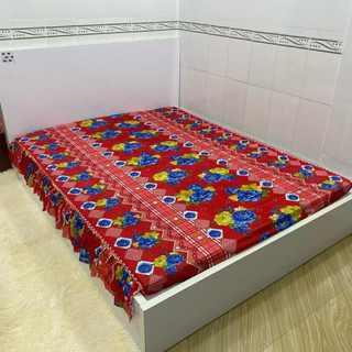 Ga nệm thun lạnh 1m6x2m có rèm phủ