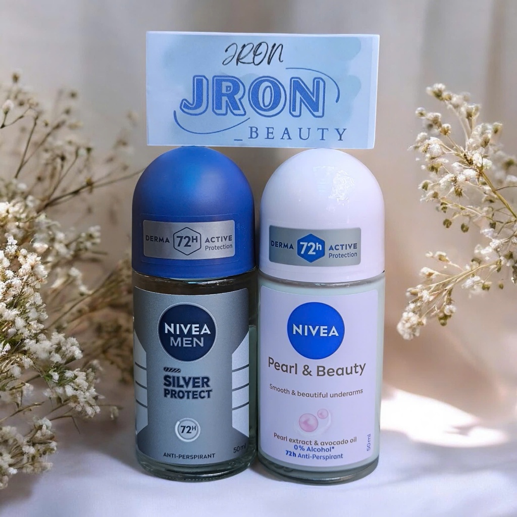 [Hàng Cty] Lăn Khử Mùi Nivea Men 72h Phân Tử Bạc Silver Protect 50ml, Lăn Khử Mùi Nivea Cho Nữ  Pear